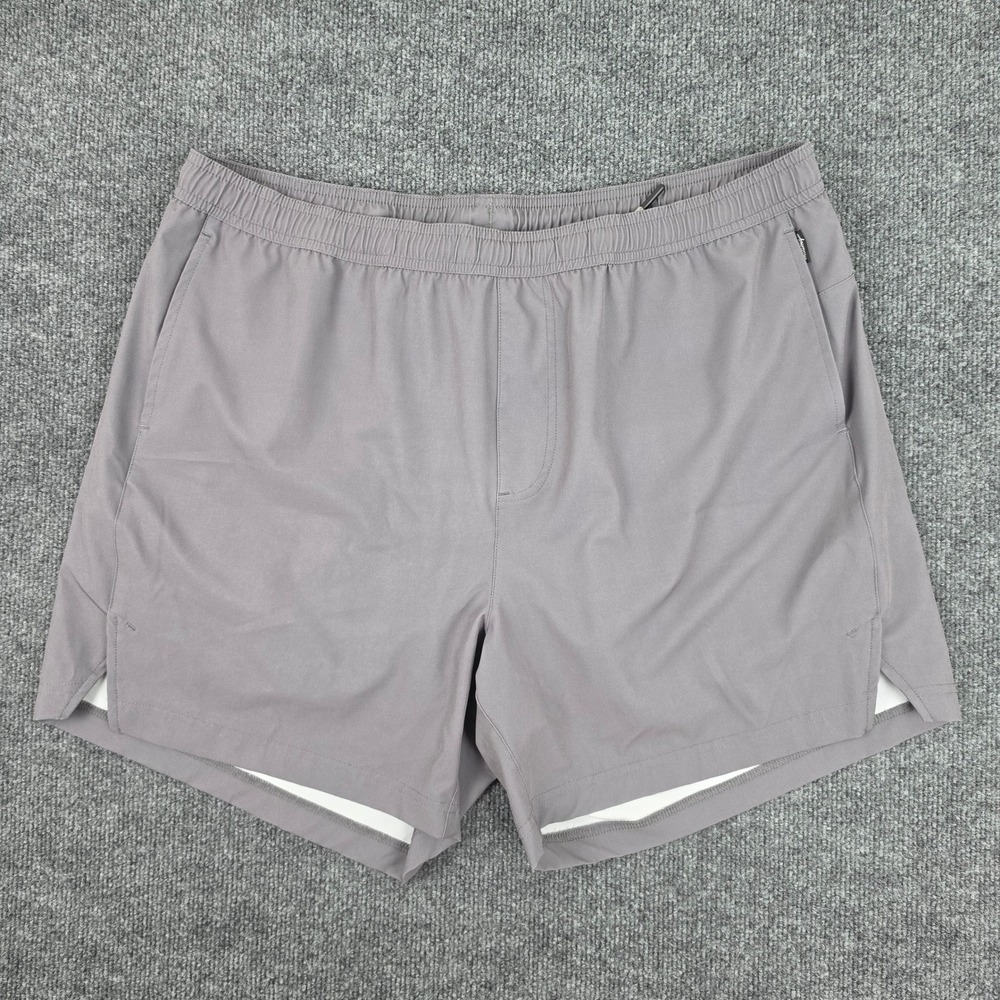 Maamgic Lined Athletic Shorts Men's XXL Gray Performance Running 5" Stretch